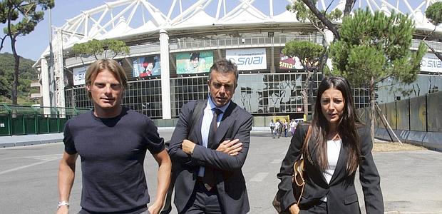 Danilo Di Luca questa mattina alla Procura Antidoping del Coni. Ap